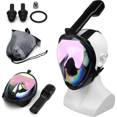 Diving Mask Underwater Scuba Anti Fog Full Face Diving Mask Snorkeling Set with Anti-skid Ring Snorkel New Arrival Free shipping