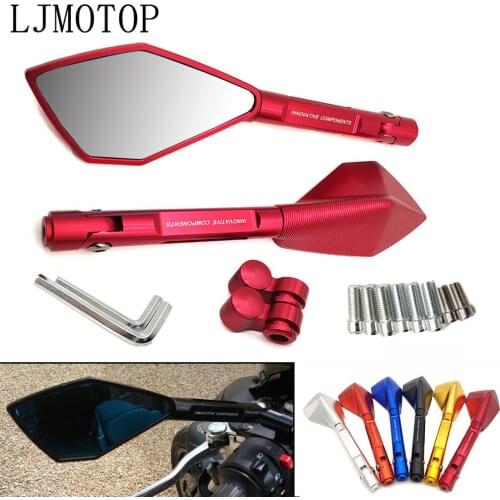 Motorcycle Mirror Aluminum Rearview Mirror 8/10mm Accessories For HONDA pcx nc 750x vfr 1200f dct YAMAHA yzf r3 xj6 diversion f