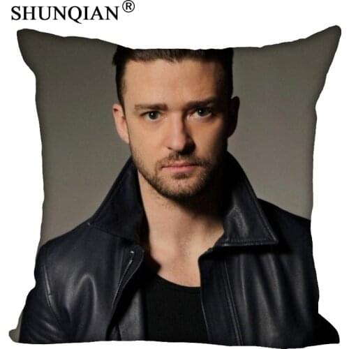 Custom Pillowcase Justin Timberlake Square Zipper Pillow Cover 35X35,45X45,60X60cm(Two Sides) Print Your Pictures Pillow Cases