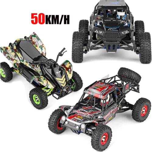 Original WLtoys 12428-A/B/C RC Car 1/12 Scale 2.4G Electric 4WD Remote Control Car 50KM/H High Speed RC Racing Off-road vehicle