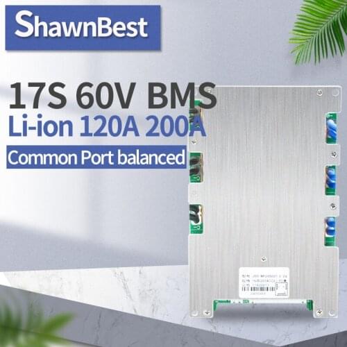 17s 60v li-ion 120a 200a bms temperature protection lithium battery charge and discharge board