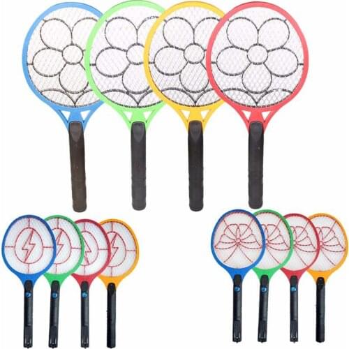 Portable Electronic Mosquito Racket Trap Swatter Insect Pest Bug Fly Mosquito Zapper Swatter Killer Summer Hand Electric Swatter