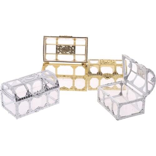 Transparent Gold Sweet Candy Box Case Chocolate Gift Romantic Wedding Favor Party Decoration Creative