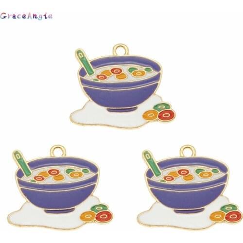 4pcs Enamel porridge charm for jewelry making earring pendant funny bracelet necklace charms diy design charms 21*24mm Cute GIFT