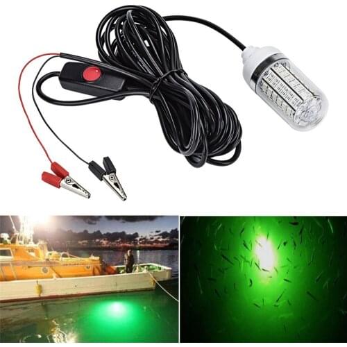 Panyz 12V Fishing Light 108pcs 2835 LED Underwater Fishing Light Lures Fish Finder Lamp Attracts Prawns Squid Krill (4 Colors )