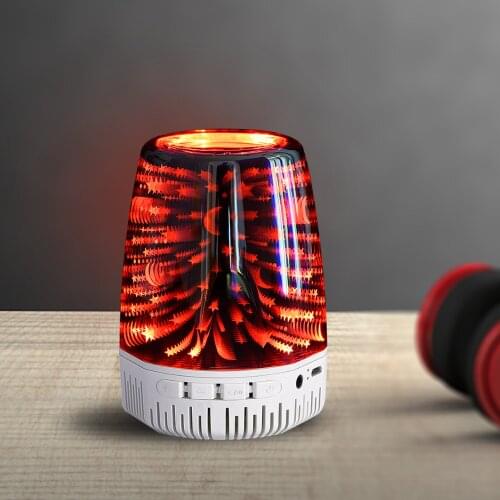 LED Wireless Bluetooth Speaker Stylish Subwoofer, Colorful Projection Atmosphere Night Light Sound