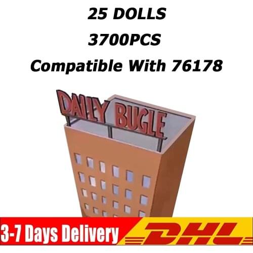 IN STOCK 3700PCS Movie Series 76178 Daily Bugle Tower Building Blocks Office Bricks Heroes Model DIY Educational Toys Kids Gifts