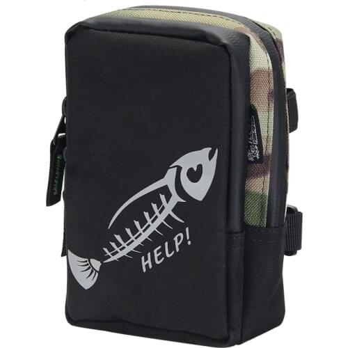 BaMMax Fishing bag 17cm*12cm*5cm waterproof multifunctional canvas lure bag Outdoor Portable Fishing Tackle Pesca