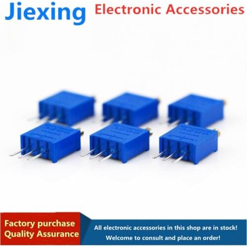 10Pcs/lot 3296W series 3296W 103 10K ohm Top regulation Multiturn Trimmer Potentiometer 1K 2K 5K 20K 50K 100K 200K 3296W-1-103LF