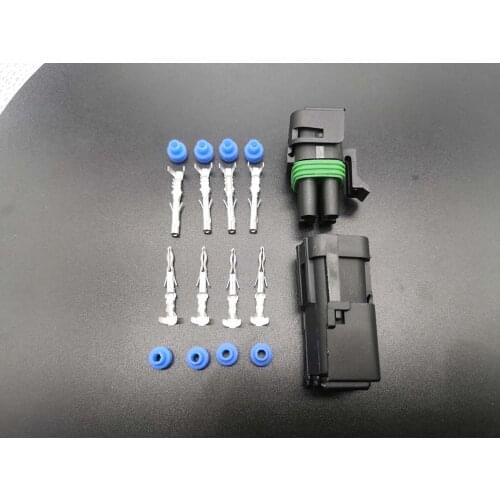 3041Y-2.5 1 set of 4pin 2.5 waterproof car male/female connector connector plug socket, suitable for cars, motorcycles, skateb