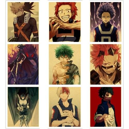 Diamond Painting 5D DIY Anime My Hero Academia Retro Full Round Drill Mosaic Embroidery Cross Stitch home decor