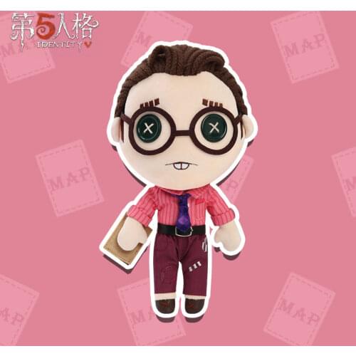 Anime Lawyer Identity V Freddy Riley Cosplay Pillow Plush Doll Plushie Toy Change suit Dress Up Clothing Cute Christmas Gifts
