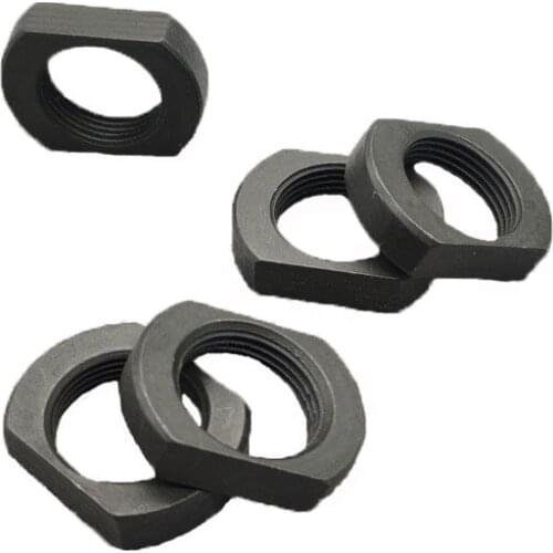 Black Steel .223/.308 Squeeze Washer Adjustable Locknut For Muzzle Brake With 1/2 x28 And 5/8x24 Thread
