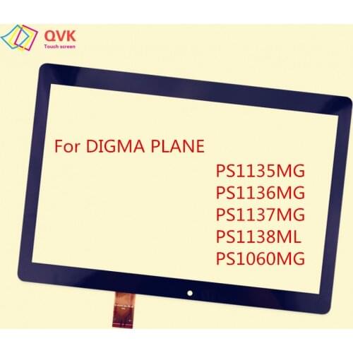 Black for Digma Plane 1523 1524 1525 1526 1601 3G 4G Capacitive touch screen panel repair replacement spare parts