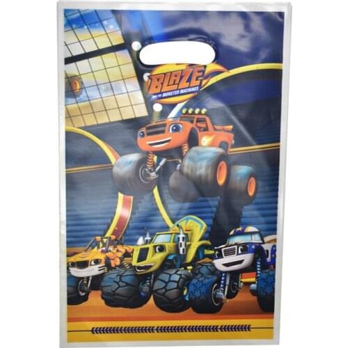 Kids Favors Baby Shower Blaze Monster Machines Theme Loot Bags Happy Birthday Events Party Decoration Gifts Bags 20pcs/pack