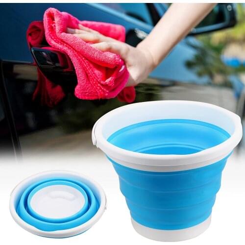 Save Space for Tourism Outdoor Fishing Promotion Camping Foldable Bucket PP Portable Car Wash Bucket