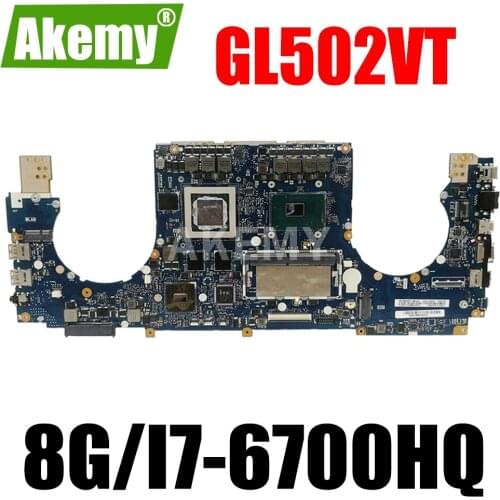 JIANSU New GL502VT 8GB RAM/i7-6700HQ GTX970M/6G Motherboard For ASUS ROG Strix GL502VT S5VT Laotop Mainboard Motherboard