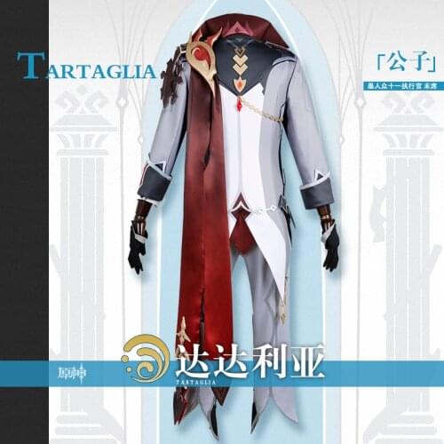 ​Genshin Impact Cosplay Tartaglia Cosplay Costume Game Full Set Of Clothes 2021 New