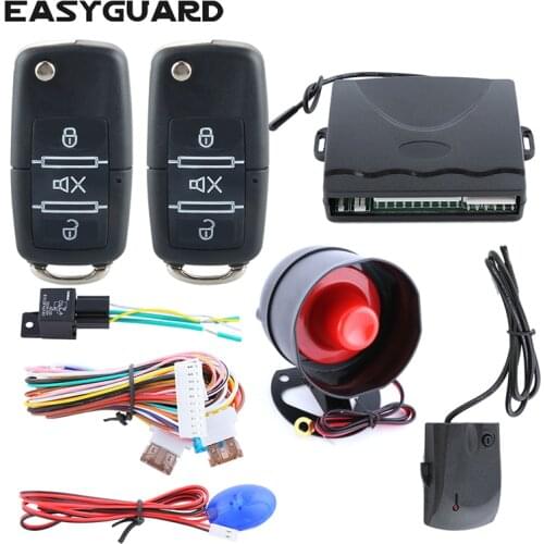 Quality car security alarm system keyless entry central door locking anti thief shock alarm warning remote lock unlock