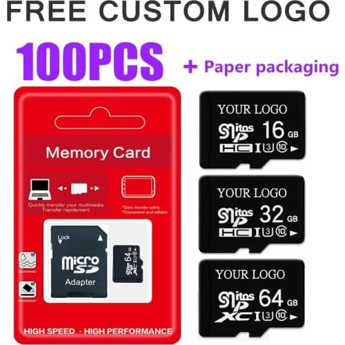 Free Custom LOGO Micro SD 128GB 256GB 64GB High Speed Micro SD Card SD/TF Flash Card 4GB 8GB 16GB 32GB Memory Cards for Phone