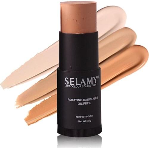 Selamy Bronzer Face Concealer Stick Long Lasting Base Contouring Primer Makeup Tool @ME88