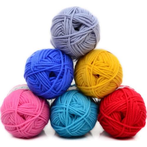 Milk Soft Cotton Baby Wool Yarn Thick Yarn Fiber Velvet Yarn Hand Knitting Wool Crochet Yarn soft smooth yarn baby knitting wool