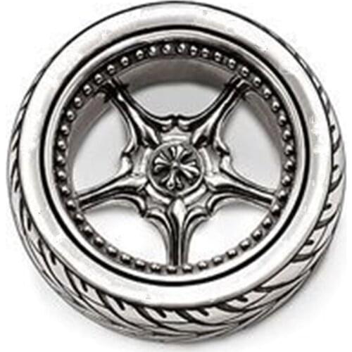 Motorcycle Tire Sporty Pendants Fit Necklace Chains, Silver Plated European Most Fashion Glam Jewelry Best Gift for Women Men