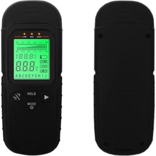 New Professional Wood Moisture Tester Three In One Hygrometer Digital Mt1903 High Precision Woodworking Measuring Tool