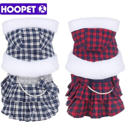 HOOPET Pet Dog Clothes Cat Clothes Coat Thick Autumn Winter Dress Puppy Chihuahua Costume