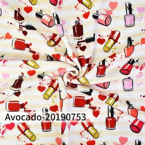 Huangtao Diy 50X150cm Printed Color Lipstick Sexy Character Pattern Fashion Liverpool Bullet Fabric No MOQ Polyester Fabric