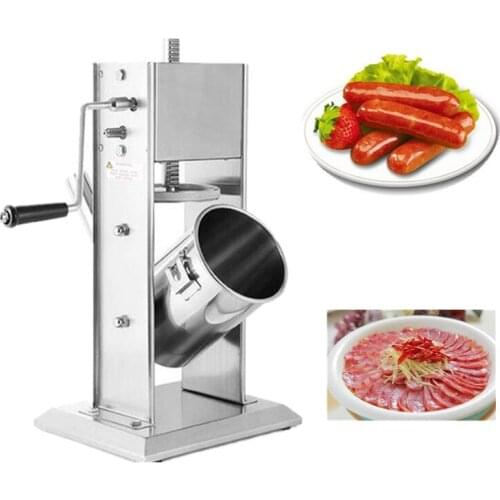 Commercial vertical 15L stainless steel manual sausage filling machine meat stuffers sausage