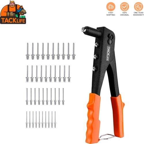 TACKLIFE HHR1A HHR2A HHR3A Rivet Gun Hand Riveter With 40pcs Metal Rivets Professional Riveter Tool