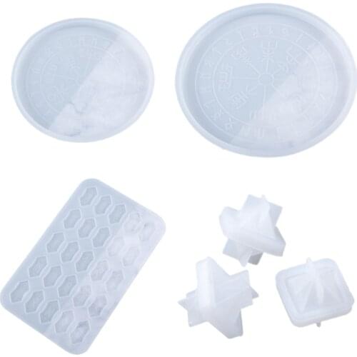 Crystal Epoxy Resin Mold Energy Symbol Runes Letter Word Model Silicone Mould Dropship