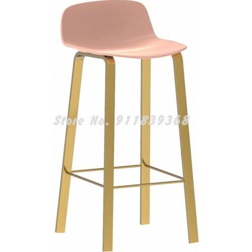 Nordic Bar Chair Modern Simple High Stool Family Back Chair Bar Stool Bar Chair Bar Stool Outdoor Chair