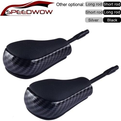 SPEEDWOW Carbon Fiber Stick Lever Knob Shifter Gear Knob For BMW E81 E82 E87 E90 E91 E92 E93 E36 E38 E39 E46 Z4 Z3 E53 X5 X3 E6
