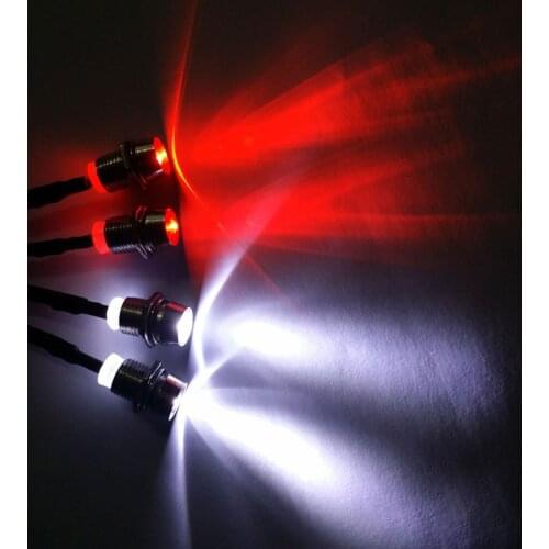 RC LED Night Headlamps Headlights 3/5mm LED Light for Model Drift Crawler Car S55