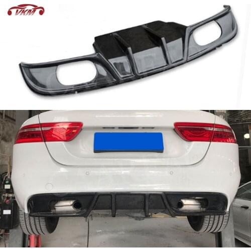 Carbon Fiber Rear Bumper Lip Diffuser For Jaguar XE 2015 2016 2017 2018 Car Bumper Apron Guard Plate