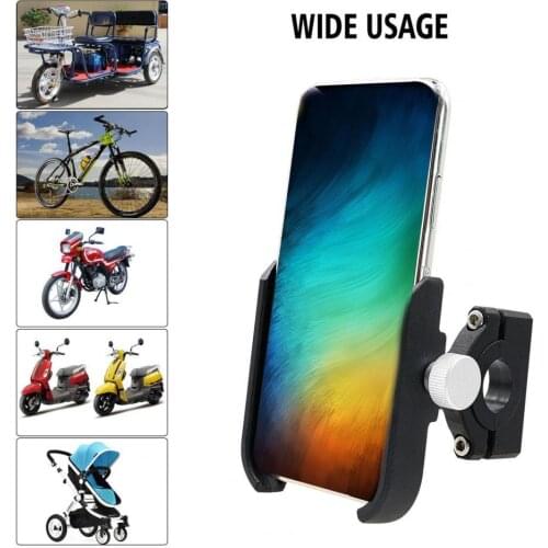 Universal Aluminum Alloy Motorcycle Phone Holder Adjustable Handlebar Bracket Motorcycle Accessories