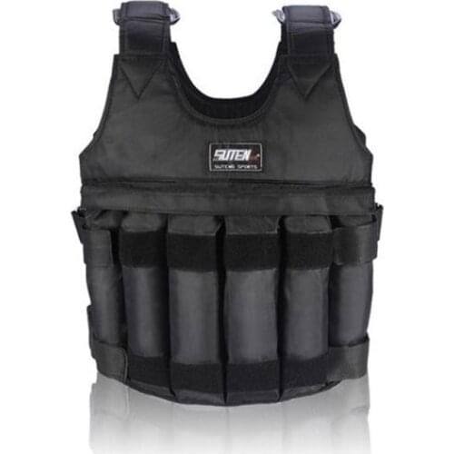 Loading Weighted Vest 20Kg Adjustable Weight Boxing Training Waistcoat Workout Fitness Equipment Waistcoat Sand Clothing