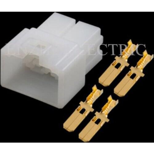100SET 7122-2840 wire connector male cable connector terminal 4-pin connector Plugs sockets seal DJ7042A-6.3-11