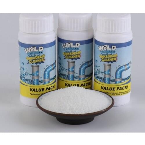 110g New Sink Drain Pipeline Dredge Agent Kitchen Sewer Toilet Drain Cleaners Bathroom Strainer Clogging Strong Cleaning Agent