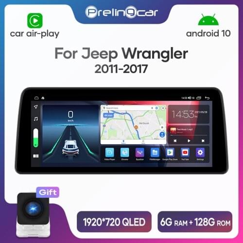 12.3 inch For Jeep Wrangler 2011-2017 Android 10 Car Radio Stereo Receiver Auto Video Player Multimedia Navigation GPS