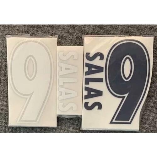 1999-2000 #9 SALAS Nameset Customize Any Name Number Printing Patches for Clothing Soccer Badge