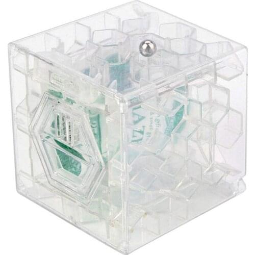 3D Mini Speed Cube Maze Magic Cube Puzzle Puzzle Game Learning Toys Labyrinth Rolling Ball Toys For Chilren Adult