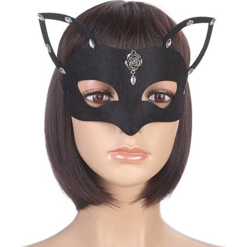 Web celebrity host accessories for black foxs Christmas party mask