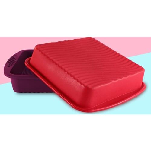 Food Grade Non-Stick Square Silicone Mold Cake Pan Baking Tools Pastry Mould Heat Resistant Bread Tools Kitchen Accessories