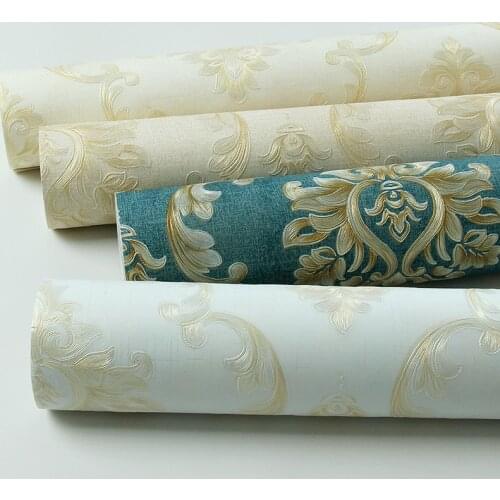 Beibehang 3D blue vertical striped Embossed wallpaper for bedroom living room wallpaper TV wall paper papel de parede 3D Dinning