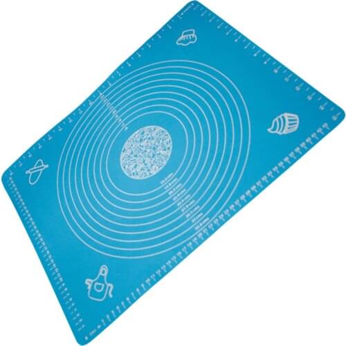 BEIGUAN 50x40cm Silicone Cake Dough Fondant Rolling Cutting Mat Baking Pad Pastry Boards Cookie Decorating Tools