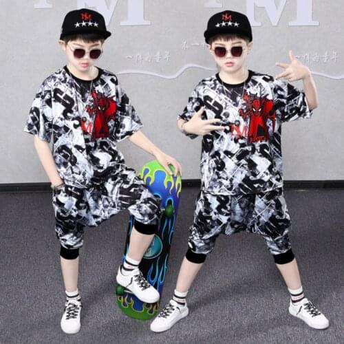 Kids Sets boy Funny Casual Clothes Music TShirt Boys 2021 Children Clothing Tracksuits for Boys Girls Music Short sleeve t-shirt