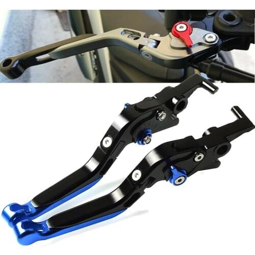 For Suzuki GSXR1000 GSXR 1000 K1 K2 K3 K4 2001 2002 2003 2004 Motorcycle Adjustable Folding Extendable Brake Clutch Lever Black